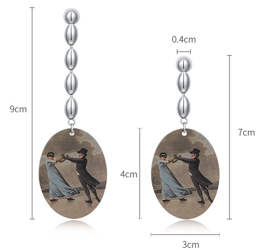 Aretes de Lujo Minimalista con Atmósfera Trendy para Mujer - Image 7