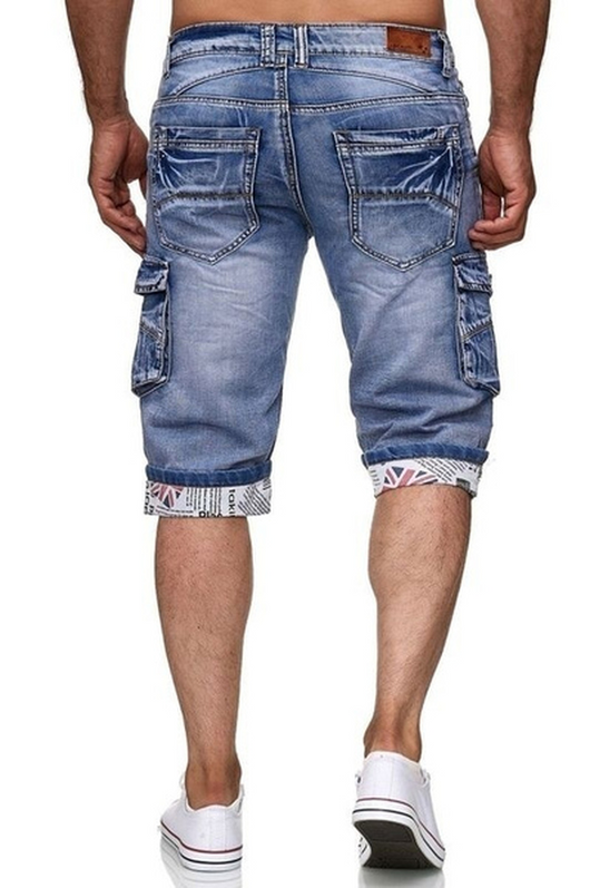 Shorts Denim Recto Clásico con Bolsillos Funcionales - Image 12