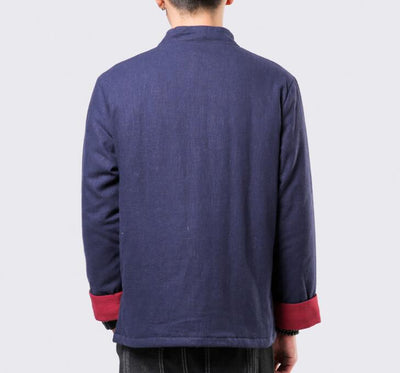 Chaqueta Acolchada Hombre con Botones de Disco - Diseño Minimalista - Image 4