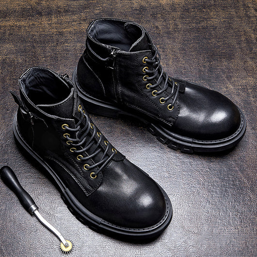 Botas de Trabajo Altas de Cuero para Motociclista - Image 10