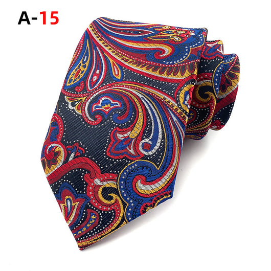 Corbata Jacquard Paisley Europeo Americana para Hombre - Image 15