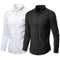 Camisa Casual Blanca para Hombre - Diseño Liso Versátil