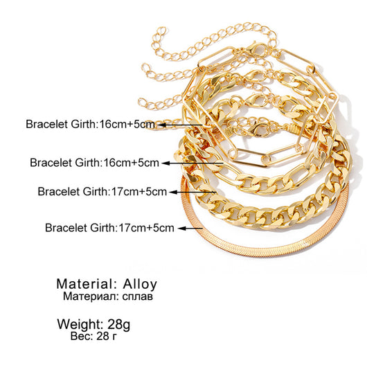 Set de Pulseras Vintage en Metal para Hombre y Mujer - Image 6