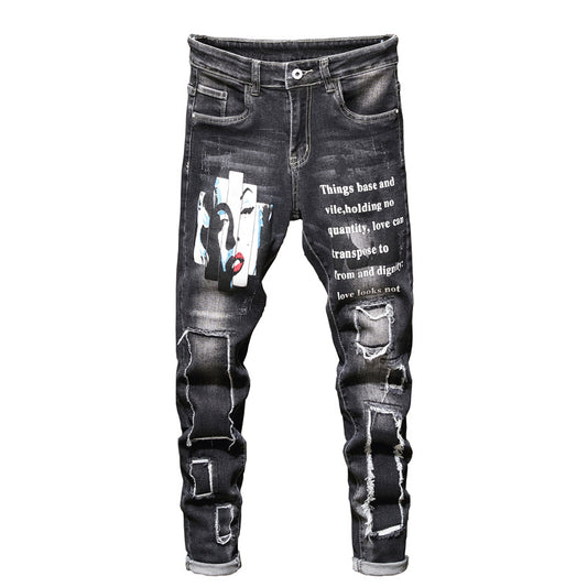 Pantalones Vaqueros Rotos Slim Fit para Hombre - Estilo Moderno