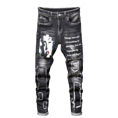 Pantalones Vaqueros Rotos Slim Fit para Hombre - Estilo Moderno