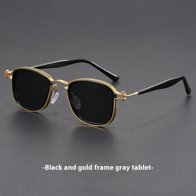 Gafas de Sol Retro Marco Cuadrado Metal - Image 6