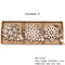 12PCS Box Multi Christmas Snowflakes Wooden Pendants Ornamen Box Snowflaked