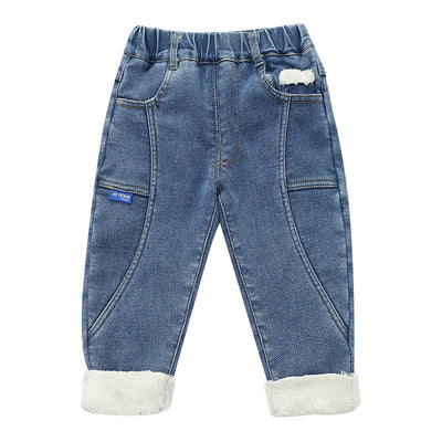 Jeans Infantiles Gruesos de Terciopelo para Niños y Niñas - Image 4
