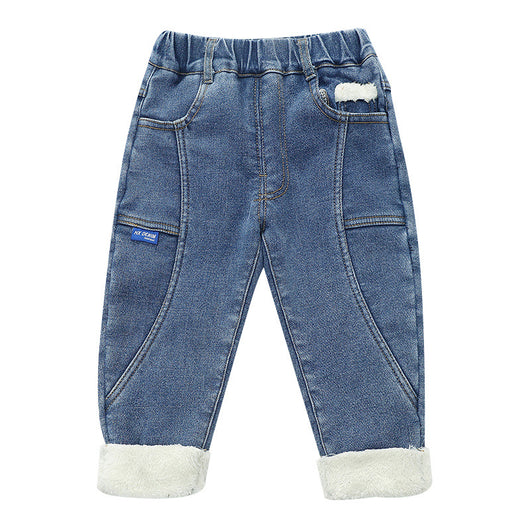 Jeans Infantiles Gruesos de Terciopelo para Niños y Niñas - Image 4