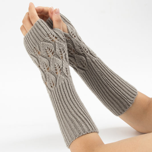 Guantes Térmicos de Ciclismo con Jacquard de Hojas para Hombre y Mujer - Image 2