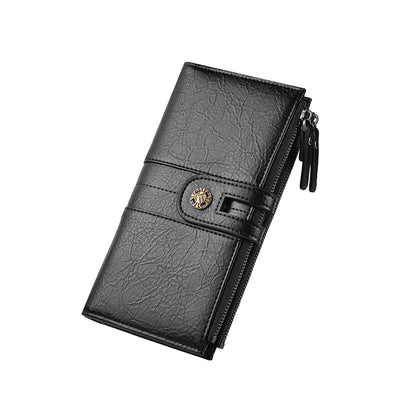 Cartera Larga para Hombre en Cuero PU Retro con Bolsa para Teléfono - Image 6