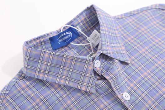 Camisa Cuadriculada Suelta con Diseño Personalizado y Bolsillos - Image 9