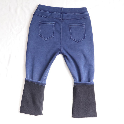 Pantalones Vaqueros Negros Cintura Alta Gruesos para Mujer - Image 3