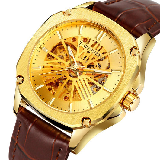 Reloj Mecánico Automático Resistente al Agua con Diseño Esqueletado - Image 15