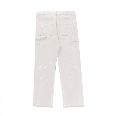 Jeans Hombre Sueltos con Salpicaduras de Pintura - Image 10