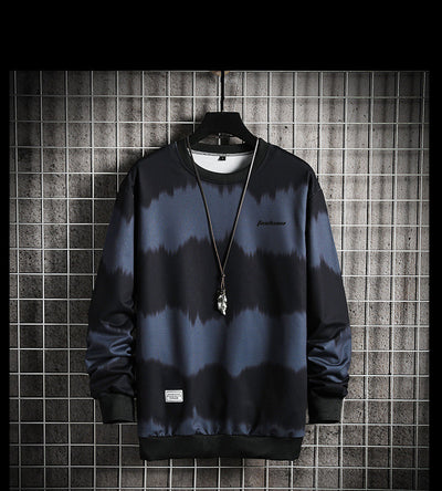 Suéter Holgado Tie-Dye Bicolor para Hombre Talla Grande - Image 2