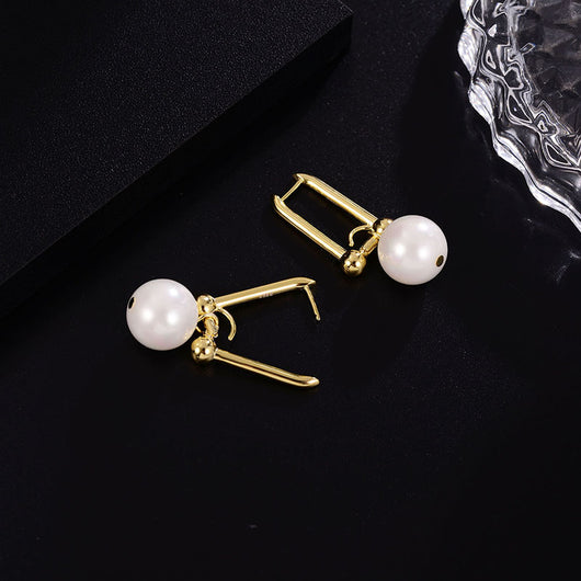 Aretes de Perla Diseño Contemporáneo - Elegancia Premium - Image 8