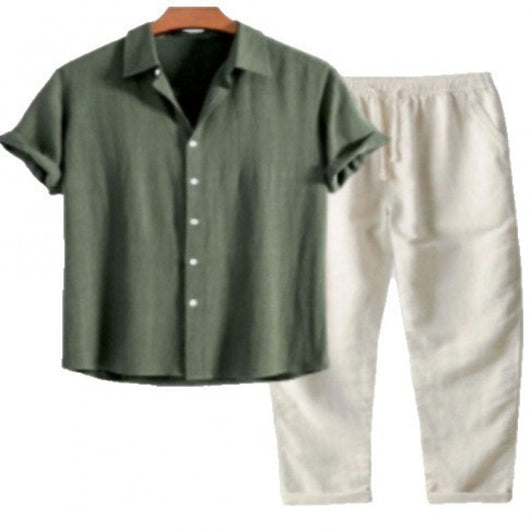 Conjunto Estampado Moderno para Hombre - Playera y Pantalón - Image 4