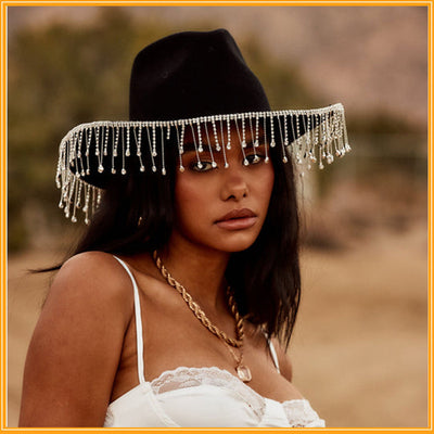 Sombrero Vaquero Denim Blanco - Image 6