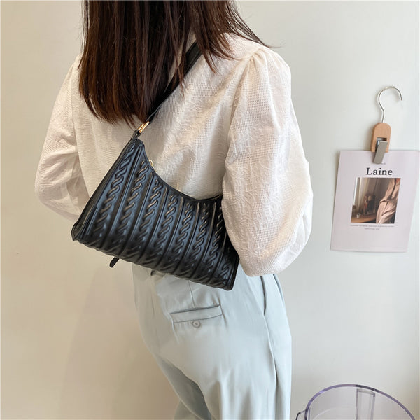 Bolsa Tote de Hombro en Colores Sólidos para Mujer