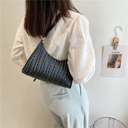 Bolsa Tote de Hombro en Colores Sólidos para Mujer - Image 2