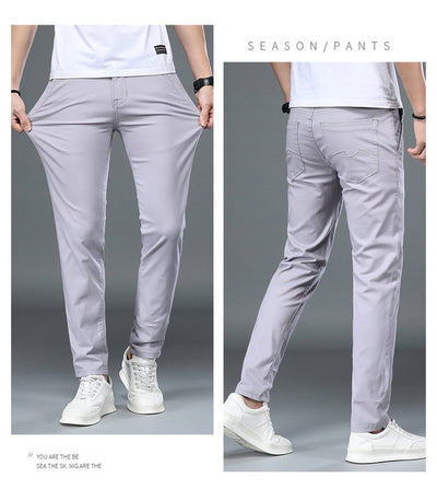 Pantalones de Vestir Elásticos Slim Fit con Cintura Ajustable - Image 15
