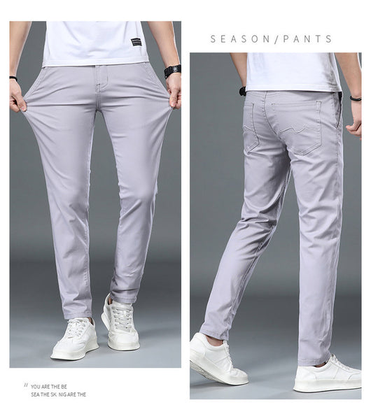 Pantalones de Vestir Elásticos Slim Fit con Cintura Ajustable - Image 15