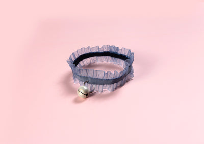 Collar Ajustable de Terciopelo y Encaje con Campana para Mascotas y Repelente de Insectos - Image 10
