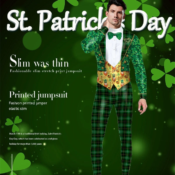Vestido de Rendimiento con Estampado Verde del Día de San Patricio