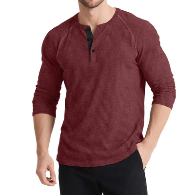 Suéter Retro con Botones y Contraste de Colores para Hombre - Image 9