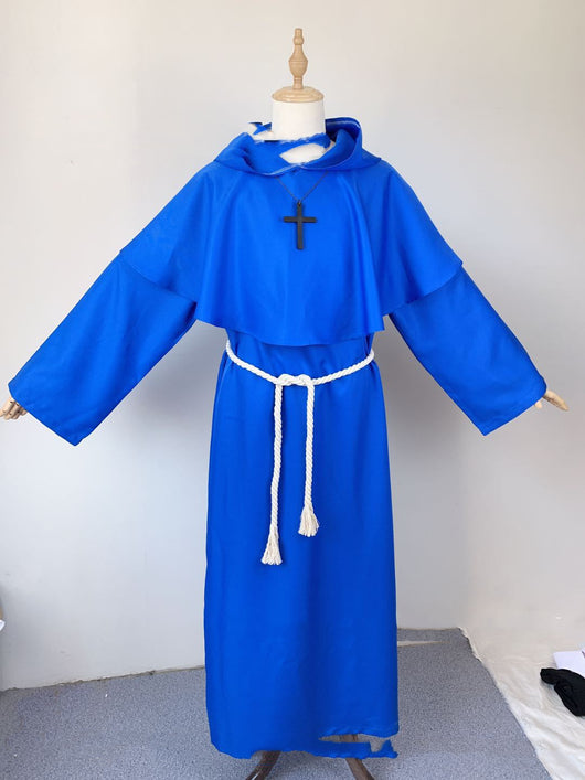 Túnica Medieval Monje - Disfraz Sacerdote y Mago - Image 9