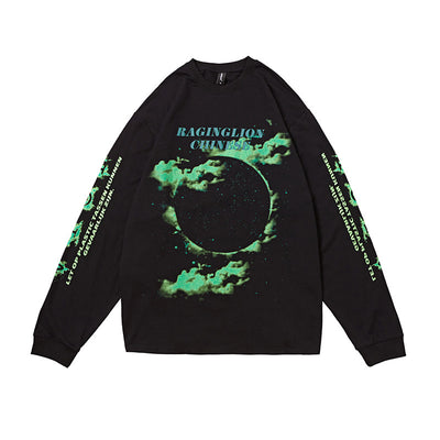 Playera Oversized Retro Burning Cloud de Manga Larga - Image 7