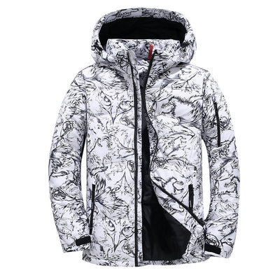 Chaqueta de Plumón para Hombre Acolchada Extra Gruesa Resistente al Frío - Image 4