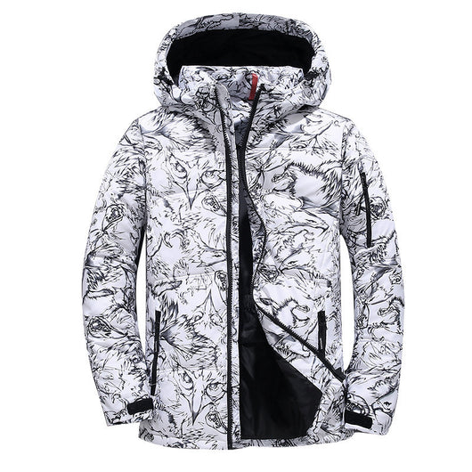 Chaqueta de Plumón para Hombre Acolchada Extra Gruesa Resistente al Frío - Image 4