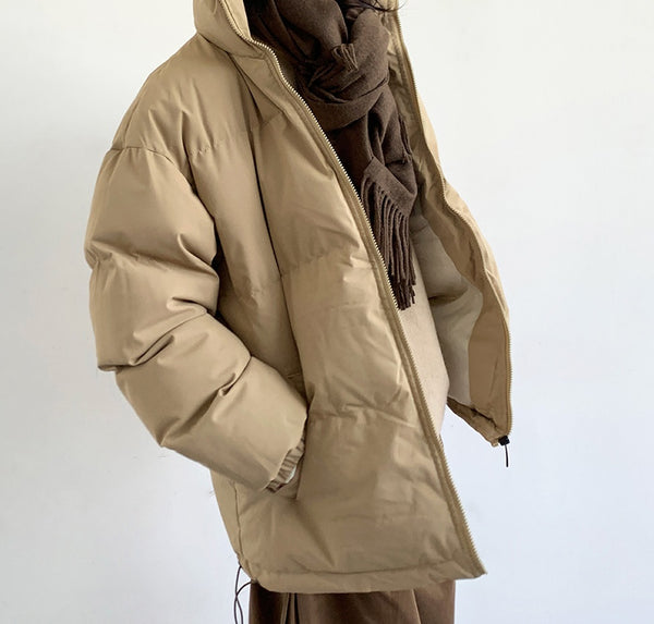 Abrigo Acolchado Retro Japonés para Parejas - Algodón Cálido Otoño Invierno