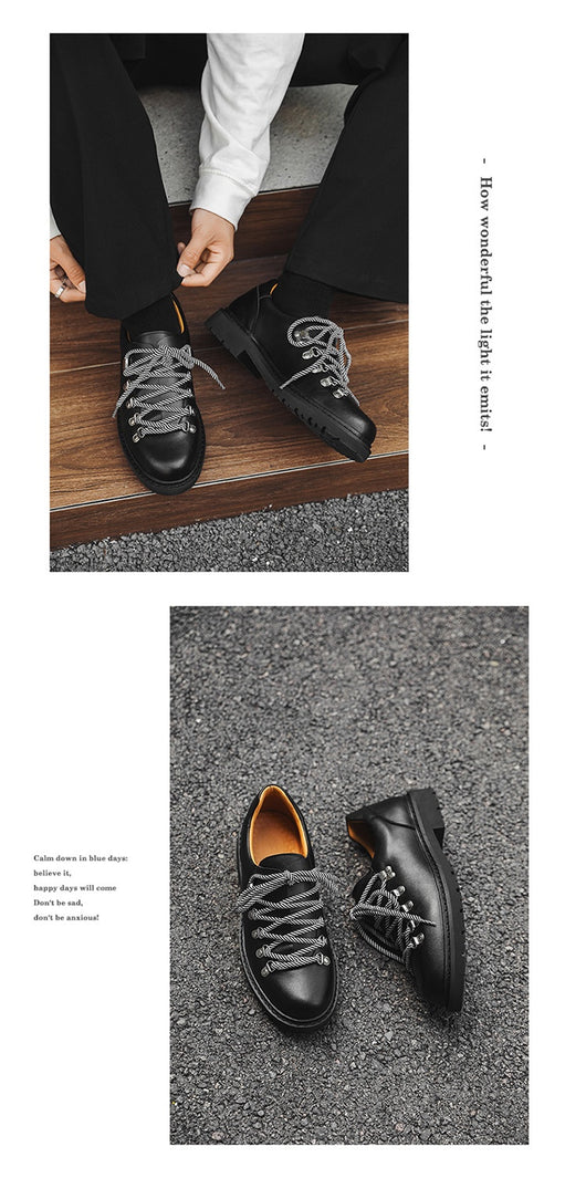 Zapatos Casuales Estilo Británico Retro de Trabajo - Image 15