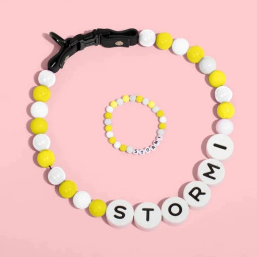 Collar Personalizado para Perro con Cuentas y Pulsera Coordinada - Nombre Grabado en Letras - Image 11