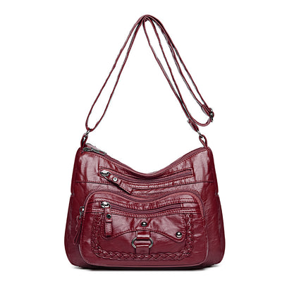Bolso de Cuero Premium con Múltiples Compartimentos - Image 17