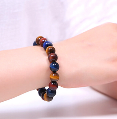 Pulsera de Ojo de Tigre Tricolor Grado 5A Natural - Image 3