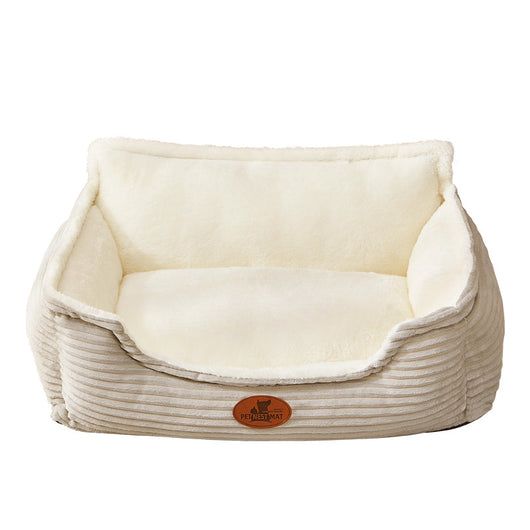 Cama Convertible para Perros y Gatos - Nido Térmico 4 Estaciones con Cojín Desmontable
