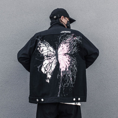 Chaqueta Denim Hip Hop Estampada para Jóvenes - Image 2