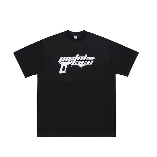 Camiseta Hip Hop Rock Suelta Manga Corta con Diseño Estampado para Hombre - Image 8