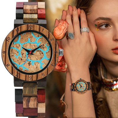 Reloj Casual de Cuarzo con Detalles en Madera - Image 10