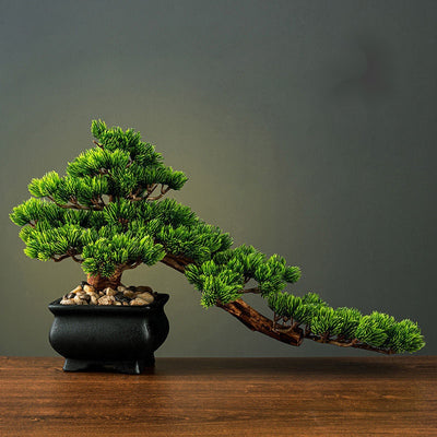 Bonsái Artificial de Pino Verde con Fuente - Decoración Feng Shui para Hogar y Oficina - Image 5