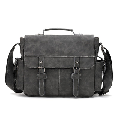 Bolso Bandolera de Cuero PU Retro para Hombre - Estilo Casual Trendy - Image 6