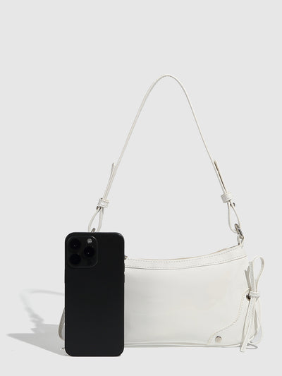 Bolso Bandolera Cuadrado Pequeño con Doble Moño - Diseño Minimalista Liso - Image 33