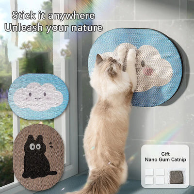 Tablero Rascador para Gatos Nubes Azules - Protege tu Muebles - Image 6