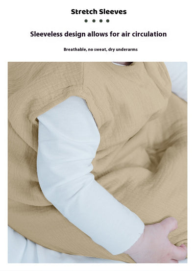 Saco de Dormir Bebé Doble Gasa sin Mangas - Manta Antipatadas Transpirable - Image 19