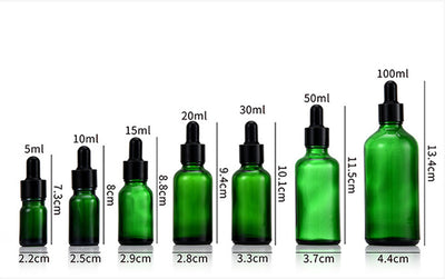 Botella Gotero de Vidrio Ámbar Protección Solar para Cosméticos - Image 4