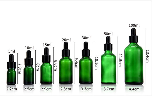 Botella Gotero de Vidrio Ámbar Protección Solar para Cosméticos - Image 4